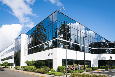 Street view of 5 story office building