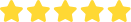 5 Stars 5 yellow stars icon